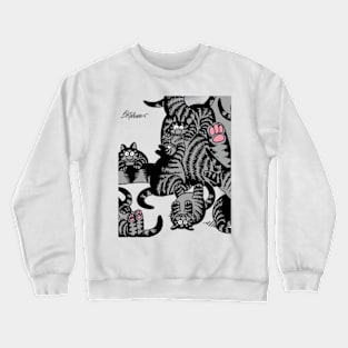 B kliban cat - cat pile up Crewneck Sweatshirt